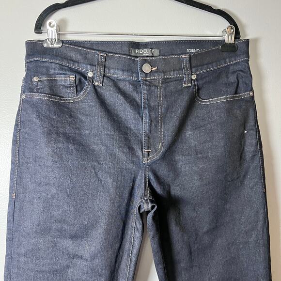 Fidelity Denim Jeans Men’s Size 36 Dark Wash Straight Leg / NWT and Flaw - Picture 9 of 10